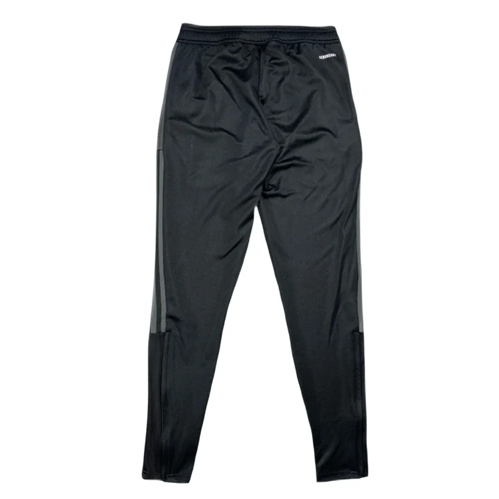 Adidas Mens Tiro Aeroready Track Pants Size‎ Small  Black Gray Striped Soccer